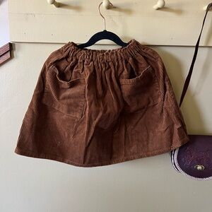 TSF Rust Corduroy Skirt